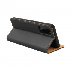 Samsung Galaxy A15 5G Book Handytaschen Leather case SMART PRO Elegant  Schwarz