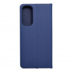 Samsung Galaxy A25 5G Book Handytaschen LUNA Book Carbon Kohlenstoff-Faser, Elegant  Blau