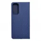 Samsung Galaxy A25 5G Book Handytaschen LUNA Book Carbon Kohlenstoff-Faser, Elegant  Blau