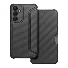 Samsung Galaxy A25 5G Book Handytaschen Razor Book Kohlenstoff-Faser, Kohlenstoffmuster  Schwarz