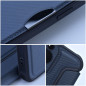 Samsung Galaxy A25 5G Book Handytaschen Razor Book Kohlenstoff-Faser, Kohlenstoffmuster  Blau