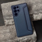 Samsung Galaxy A25 5G Book Handytaschen Razor Book Kohlenstoff-Faser, Kohlenstoffmuster  Blau