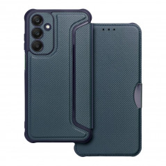 Samsung Galaxy A25 5G Book Handytaschen Razor Book Kohlenstoff-Faser, Kohlenstoffmuster  Blau