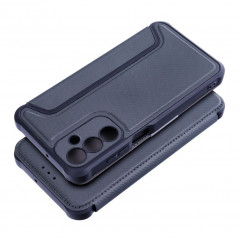 Samsung Galaxy A25 5G Book Handytaschen Razor Book Kohlenstoff-Faser, Kohlenstoffmuster  Blau