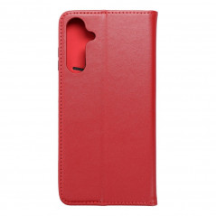 Samsung Galaxy A25 5G Book Handytaschen Leather case SMART PRO Elegant  Rotwein