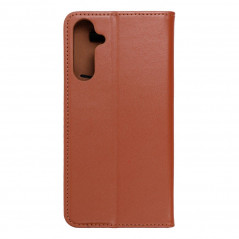 Samsung Galaxy A25 5G Book Handytaschen Leather case SMART PRO Elegant  Braun