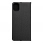 Samsung Galaxy A05 Book Handytaschen LUNA Book Carbon Kohlenstoff-Faser, Elegant  Schwarz