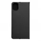 Samsung Galaxy A05 Book Handytaschen LUNA Book Carbon Kohlenstoff-Faser, Elegant  Schwarz
