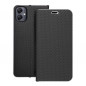 Samsung Galaxy A05 Book Handytaschen LUNA Book Carbon Kohlenstoff-Faser, Elegant  Schwarz