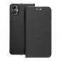 Samsung Galaxy A05 Book Handytaschen LUNA Book Carbon Kohlenstoff-Faser, Elegant  Schwarz