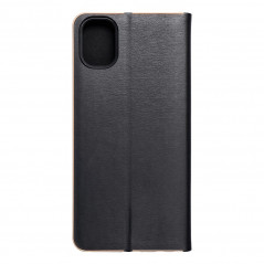 Samsung Galaxy A05 Book Handytaschen LUNA Book Gold Elegant  Schwarz