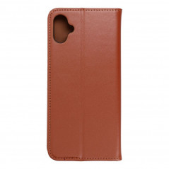 Samsung Galaxy A05 Book Handytaschen Leather case SMART PRO Elegant  Braun