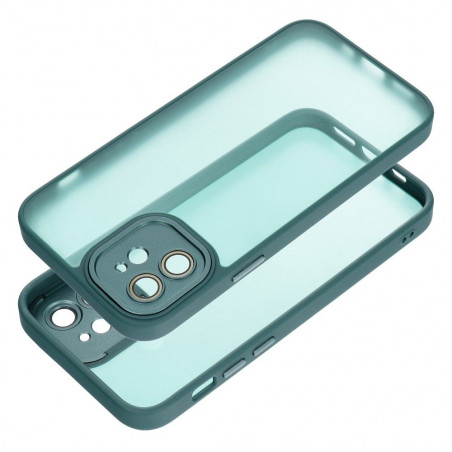 Apple iPhone 12 Hülle VARIETE Elegant  Dunkelgrün