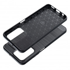 Honor X7a Hülle Carbon Elegant  Schwarz