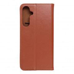 Samsung Galaxy A55 Book Handytaschen Leather case SMART PRO Elegant  Braun