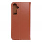 Samsung Galaxy A55 Book Handytaschen Leather case SMART PRO Elegant  Braun
