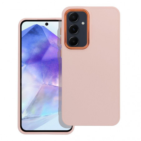 Samsung Galaxy A55 Hülle FRAME Elegant  Puderrosa