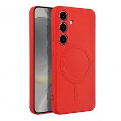 Samsung Galaxy S24 Hülle Silicone Mag Cover MagSAFE  Rot