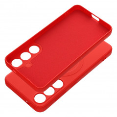 Samsung Galaxy S24 Hülle Silicone Mag Cover MagSAFE  Rot