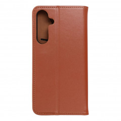 Samsung Galaxy A35 Book Handytaschen Leather case SMART PRO Elegant  Braun