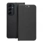 Samsung Galaxy A55 Book Handytaschen LUNA Book Carbon Kohlenstoff-Faser, Elegant  Schwarz
