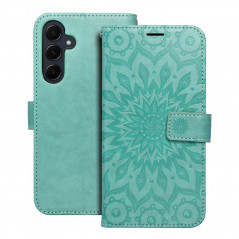 Samsung Galaxy A55 Book Handytaschen MEZZO Book Mandala  Grün