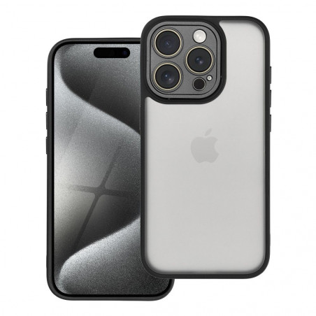 Apple iPhone 15 Pro Hülle VARIETE Elegant  Schwarz