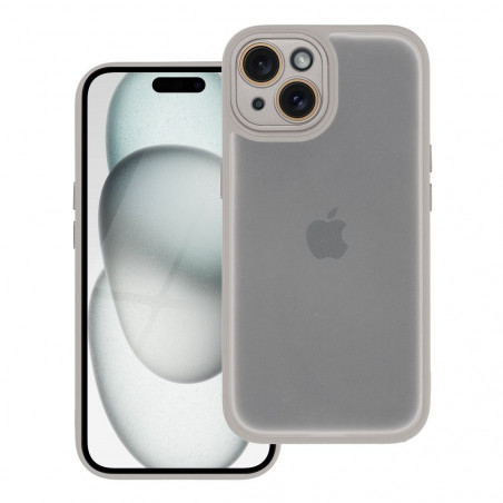 Apple iPhone 15 Hülle VARIETE Elegant  Stahl