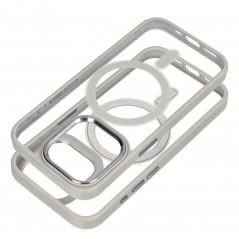 Apple iPhone 15 Pro Hülle Color Edge Mag MagSAFE  Titangrau