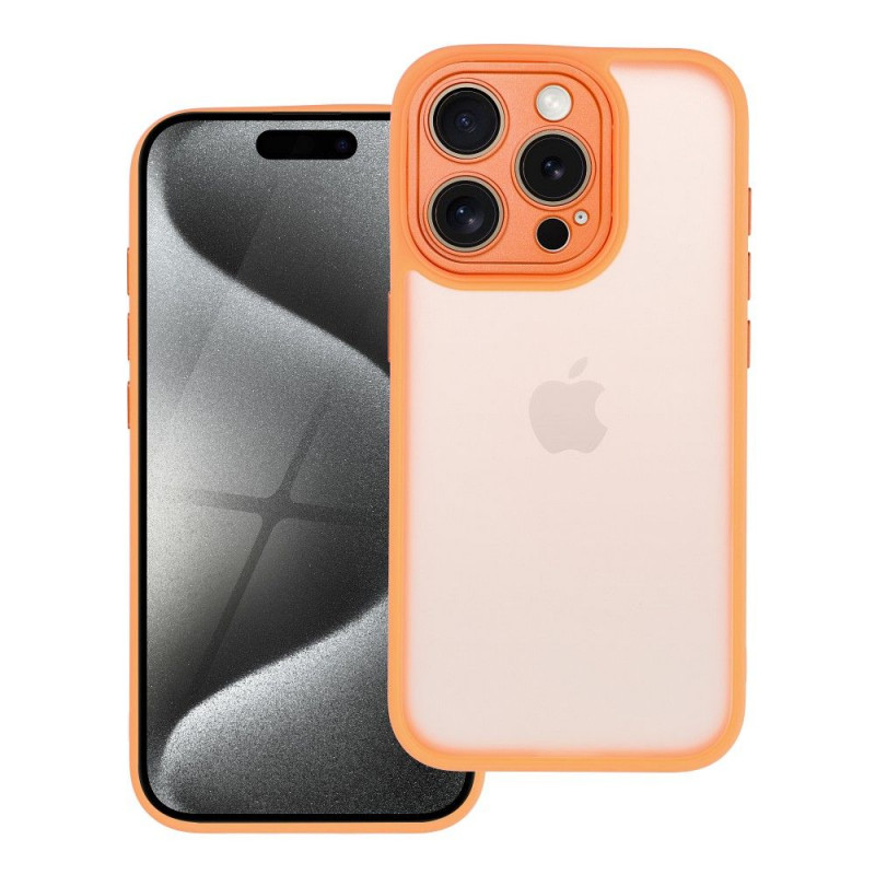 Apple iPhone 15 Pro Hülle VARIETE Elegant  Aprikosencrush