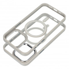 Apple iPhone 15 Pro Max Hülle Color Edge Mag MagSAFE  Titangrau
