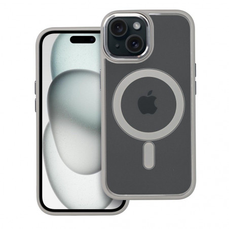 Apple iPhone 15 Hülle Color Edge Mag MagSAFE  Titangrau