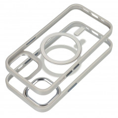 Apple iPhone 15 Hülle Color Edge Mag MagSAFE  Titangrau