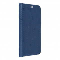 Samsung Galaxy S23 FE Book Handytaschen LUNA Book Carbon Kohlenstoff-Faser, Elegant  Blau