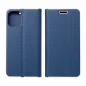 Samsung Galaxy S23 FE Book Handytaschen LUNA Book Carbon Kohlenstoff-Faser, Elegant  Blau