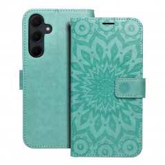 Samsung Galaxy A35 Book Handytaschen MEZZO Book Mandala  Grün