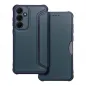 Samsung Galaxy A35 Book Handytaschen Razor Book Kohlenstoff-Faser, Kohlenstoffmuster  Blau
