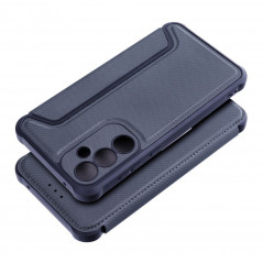 Samsung Galaxy A35 Book Handytaschen Razor Book Kohlenstoff-Faser, Kohlenstoffmuster  Blau