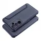 Samsung Galaxy A35 Book Handytaschen Razor Book Kohlenstoff-Faser, Kohlenstoffmuster  Blau