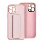 Samsung Galaxy A05 Hülle LEATHER Case Kickstand Rosa