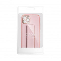 Samsung Galaxy A05 Hülle LEATHER Case Kickstand Rosa