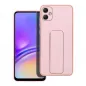 Samsung Galaxy A05 Hülle LEATHER Case Kickstand Rosa