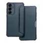 Samsung Galaxy A55 Book Handytaschen Razor Book Kohlenstoff-Faser, Kohlenstoffmuster  Blau