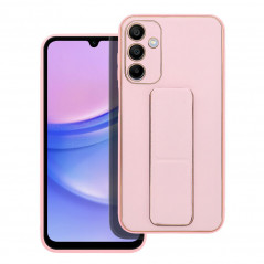 Samsung Galaxy A15 5G Hülle LEATHER Case Kickstand Rosa