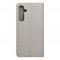Samsung Galaxy A55 Book Handytaschen LUNA Book Gold Elegant  Silber
