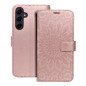 Samsung Galaxy A55 Book Handytaschen MEZZO Book Mandala  Roségold