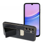 Samsung Galaxy A15 5G Hülle LEATHER Case Kickstand Schwarz