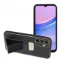 Samsung Galaxy A15 5G Hülle LEATHER Case Kickstand Schwarz