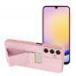 Samsung Galaxy A25 5G Hülle LEATHER Case Kickstand Rosa