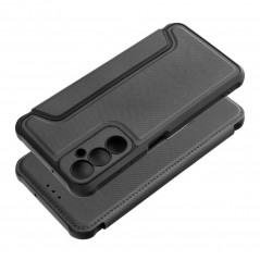 Samsung Galaxy A05s Book Handytaschen Razor Book Kohlenstoff-Faser, Kohlenstoffmuster  Schwarz